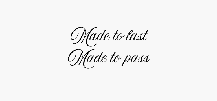 Made to Last, Made to Pass - Mi Nina Kids