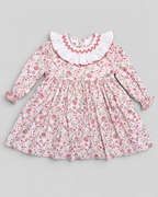 Claudia Pink Floral Smocked Dress