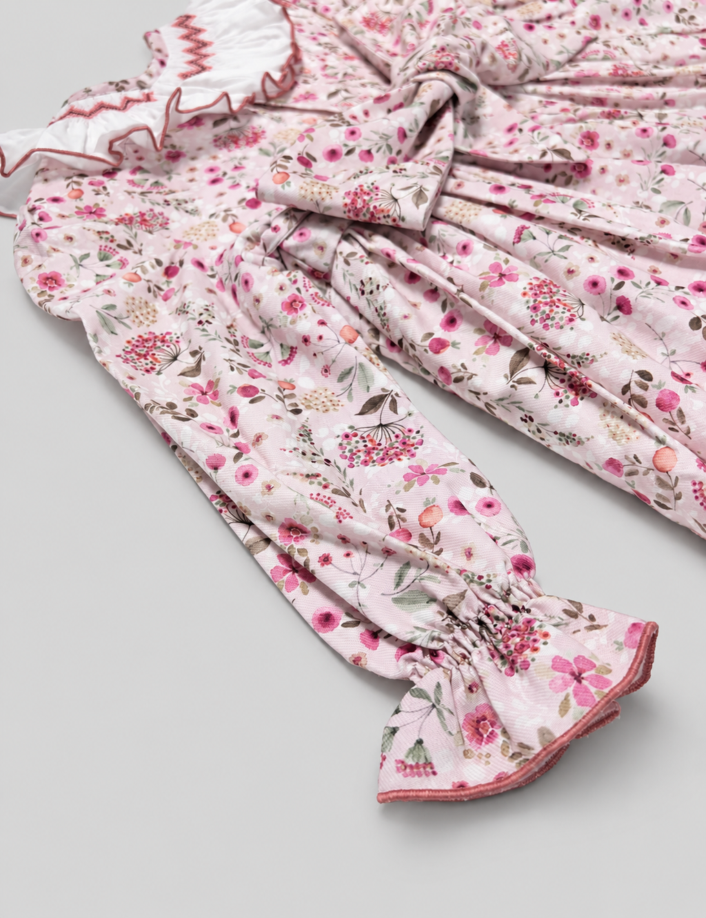 Claudia Pink Floral Smocked Dress