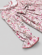 Claudia Pink Floral Smocked Dress