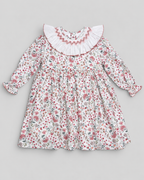 Claudia White Floral Smocked Dress