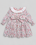 Claudia White Floral Smocked Dress