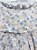 Smocked Dress With Hedgehog Print