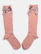 High Cotton Socks With Side Bow - Mi Nina Kids