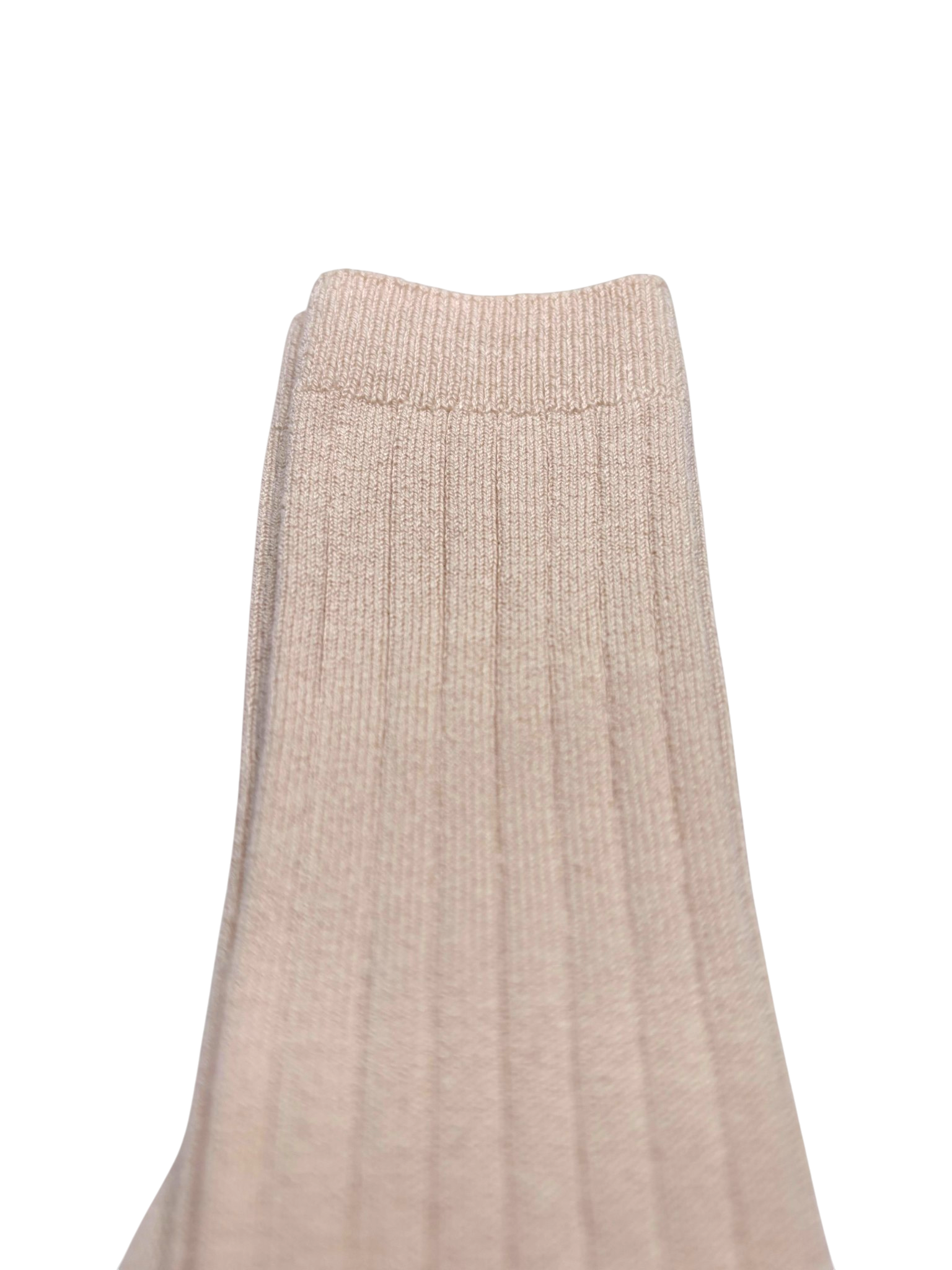 Ribbed High Cotton Socks