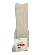 Ribbed High Cotton Socks - Mi Nina Kids