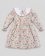 Clara Orange Dress With Floral Print