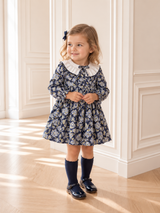 Clara Paisley Blue Dress With Paisley Print