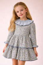 Alba Green Ruffle Dress