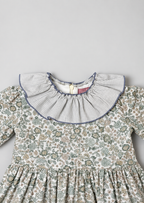Alba Green Ruffle Dress
