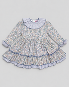 Alba Green Ruffle Dress