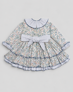Alba Green Ruffle Dress