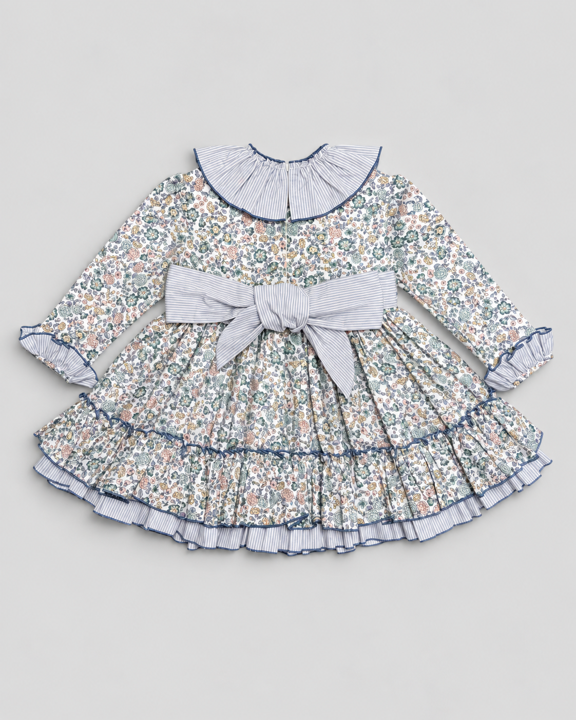 Alba Green Ruffle Dress