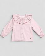 Pink Blouse With Striped Print