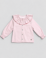 Pink Blouse With Striped Print