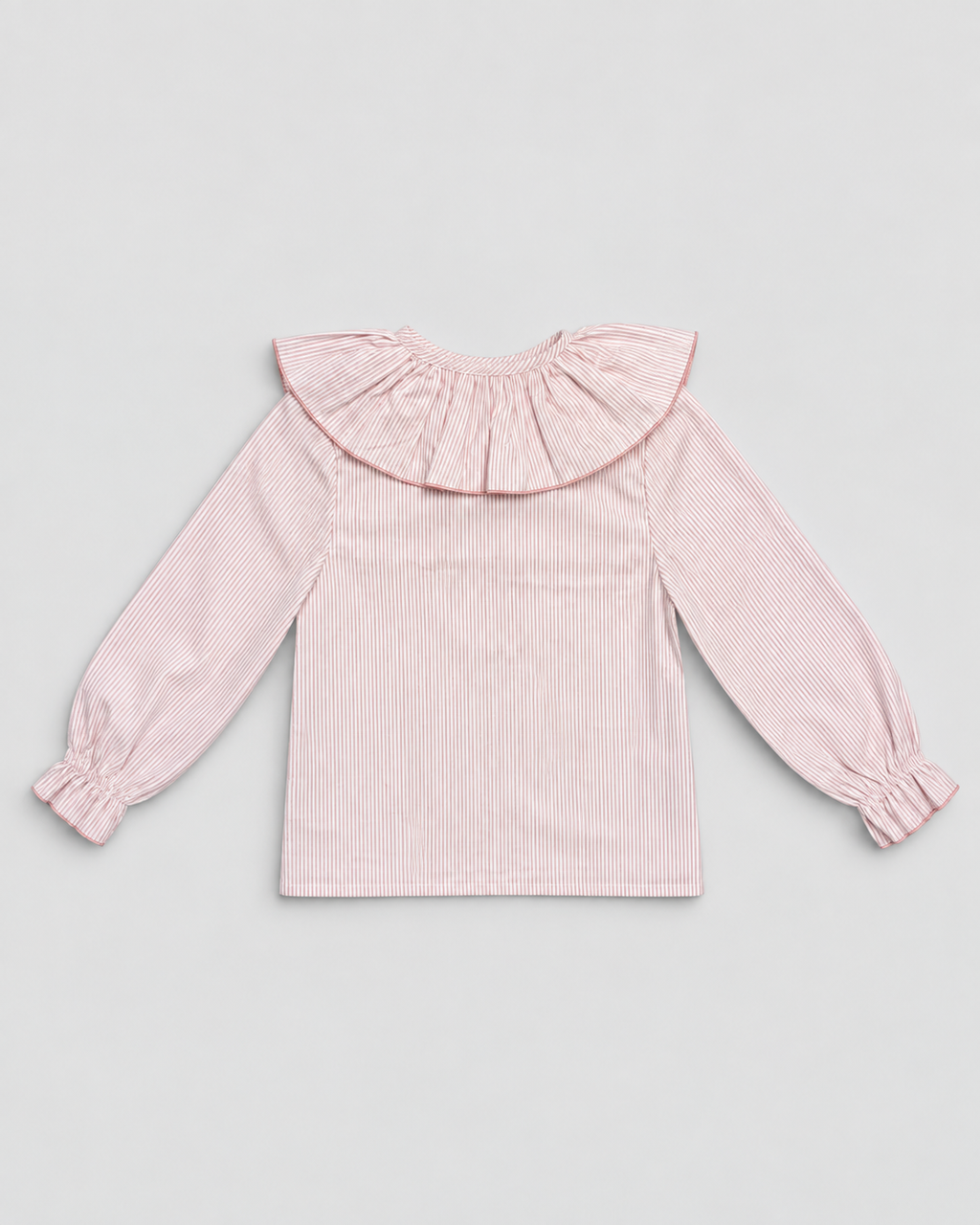 Pink Blouse With Striped Print