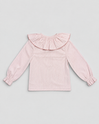 Pink Blouse With Striped Print