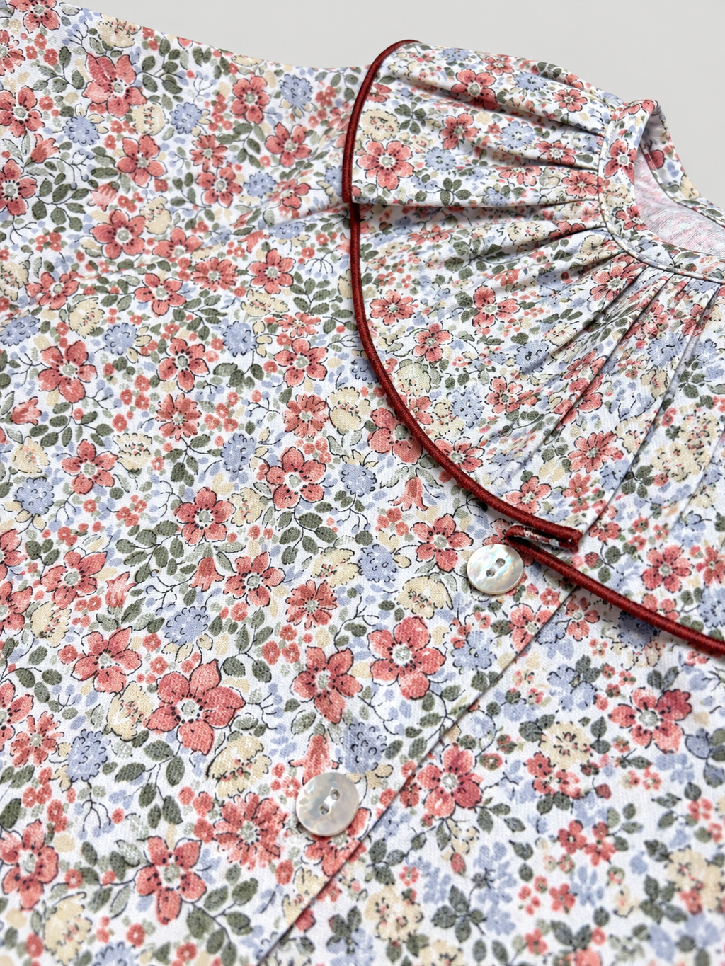Pink Blouse With Floral Print