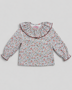 White Blouse With Floral Print