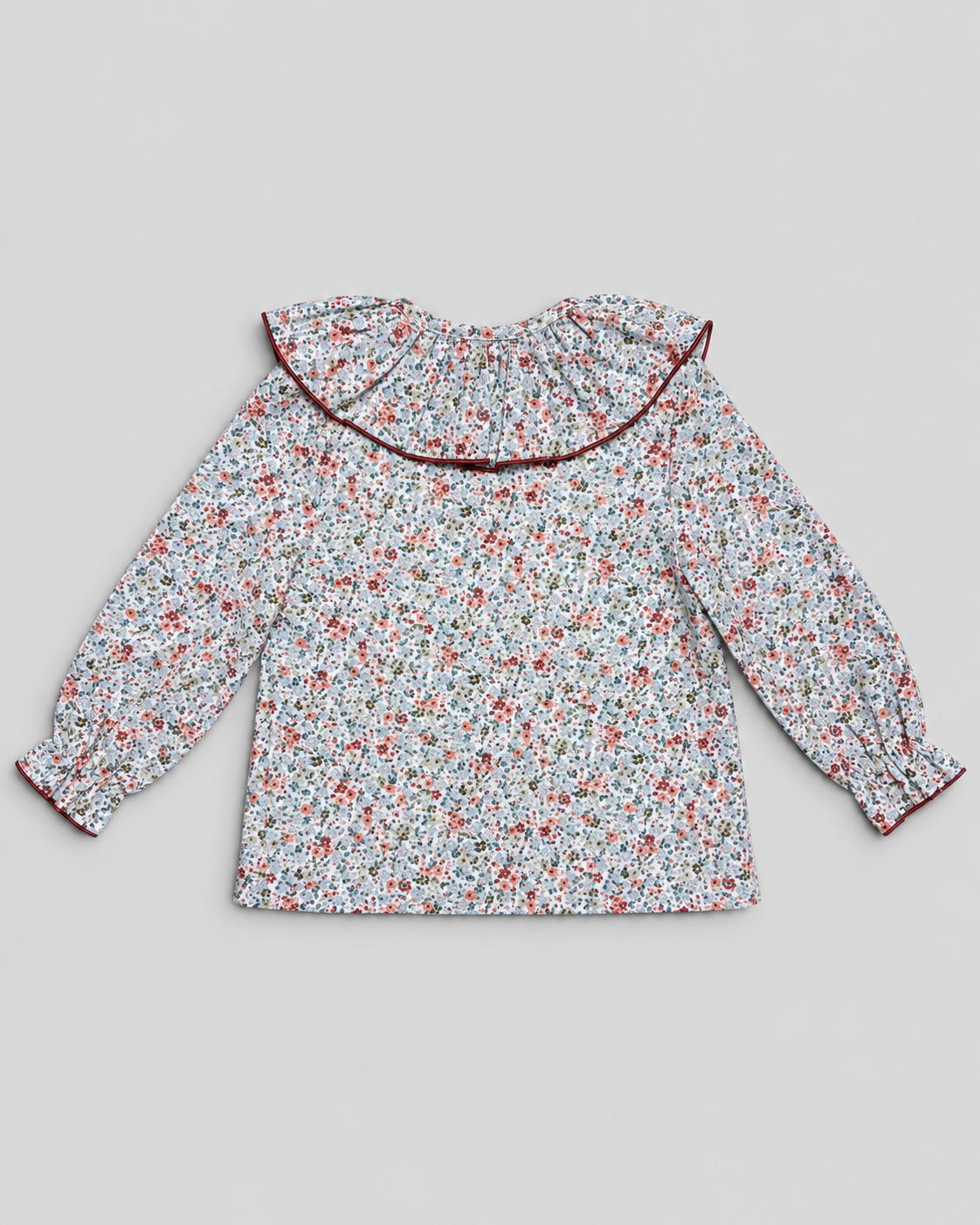 White Blouse With Floral Print