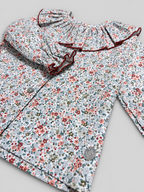 White Blouse With Floral Print