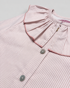 Pink Blouse With Striped Print