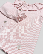 Pink Blouse With Striped Print