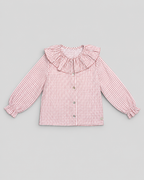 Pink Blouse With Gingham Print