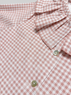 Pink Blouse With Gingham Print