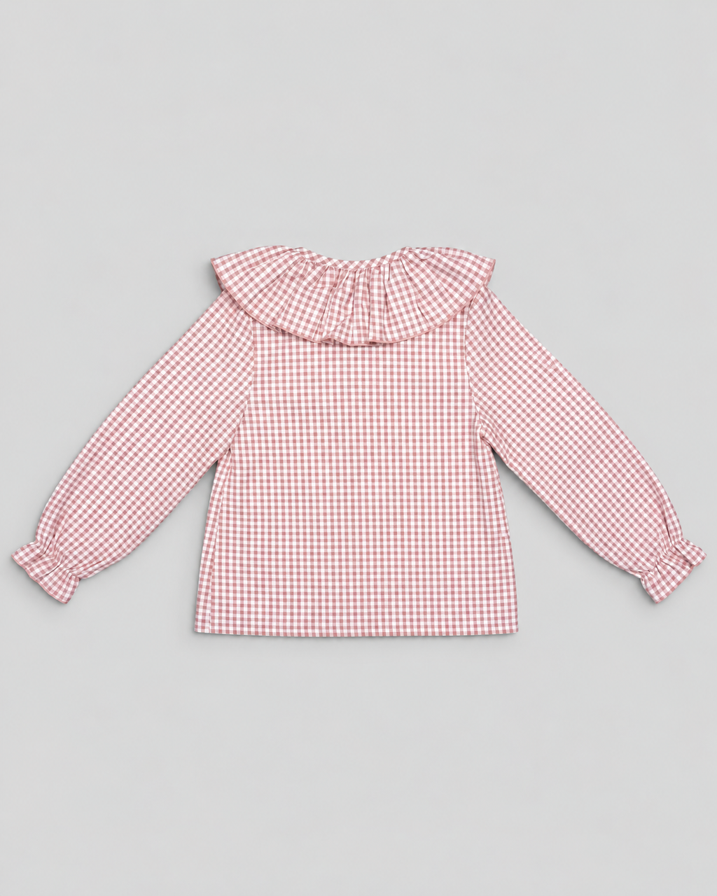Pink Blouse With Gingham Print