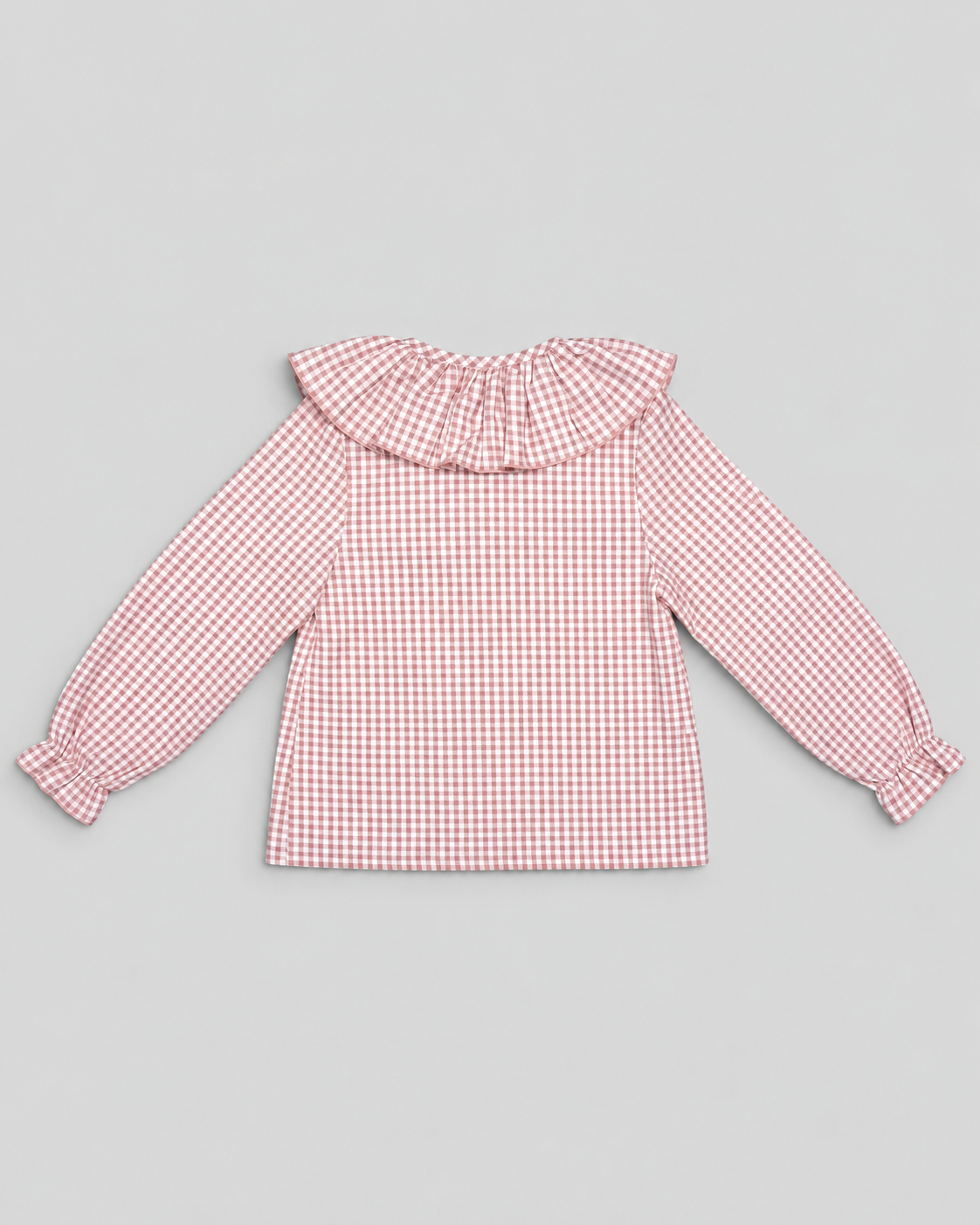 Pink Blouse With Gingham Print