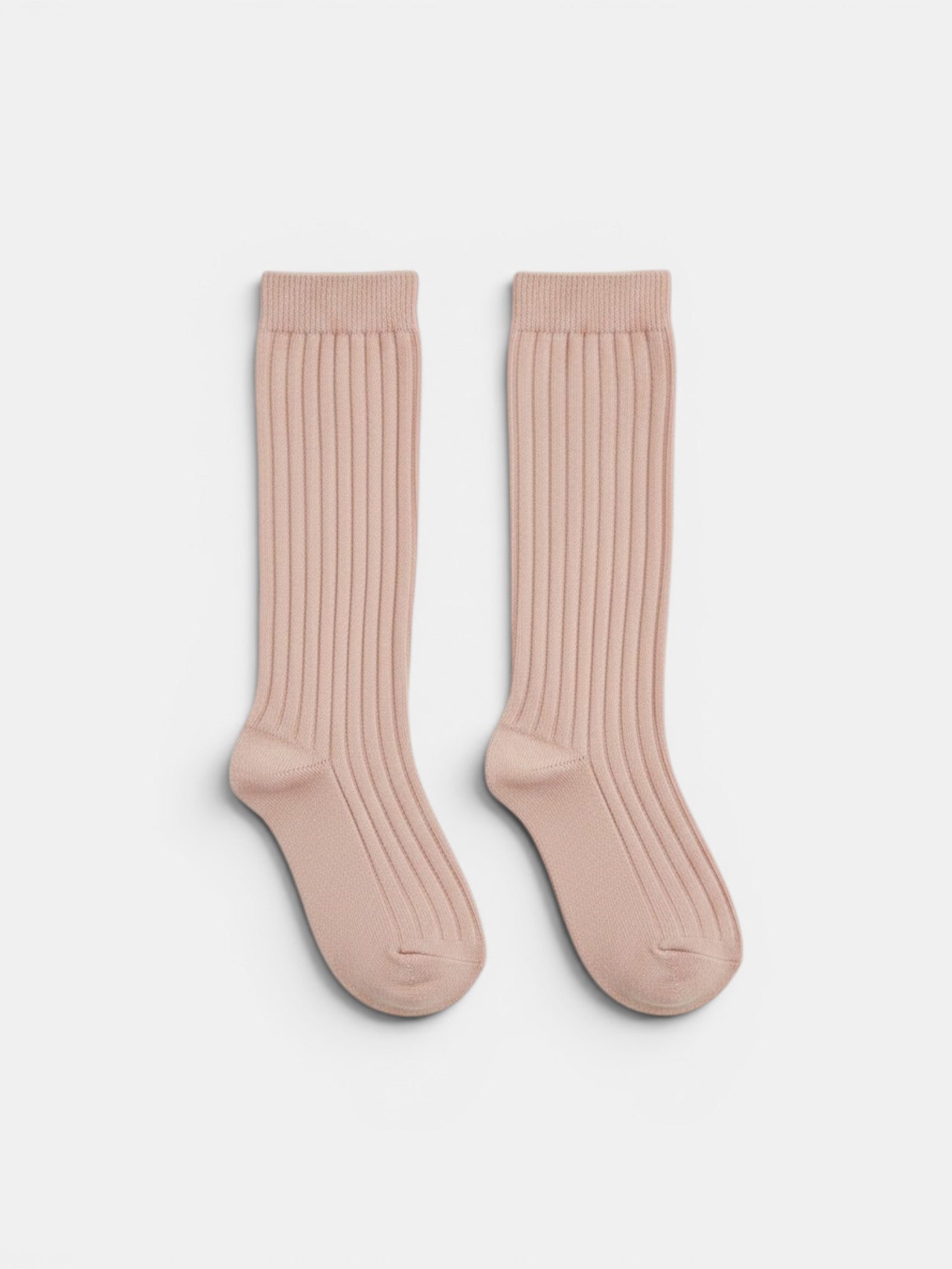 Ribbed High Cotton Socks