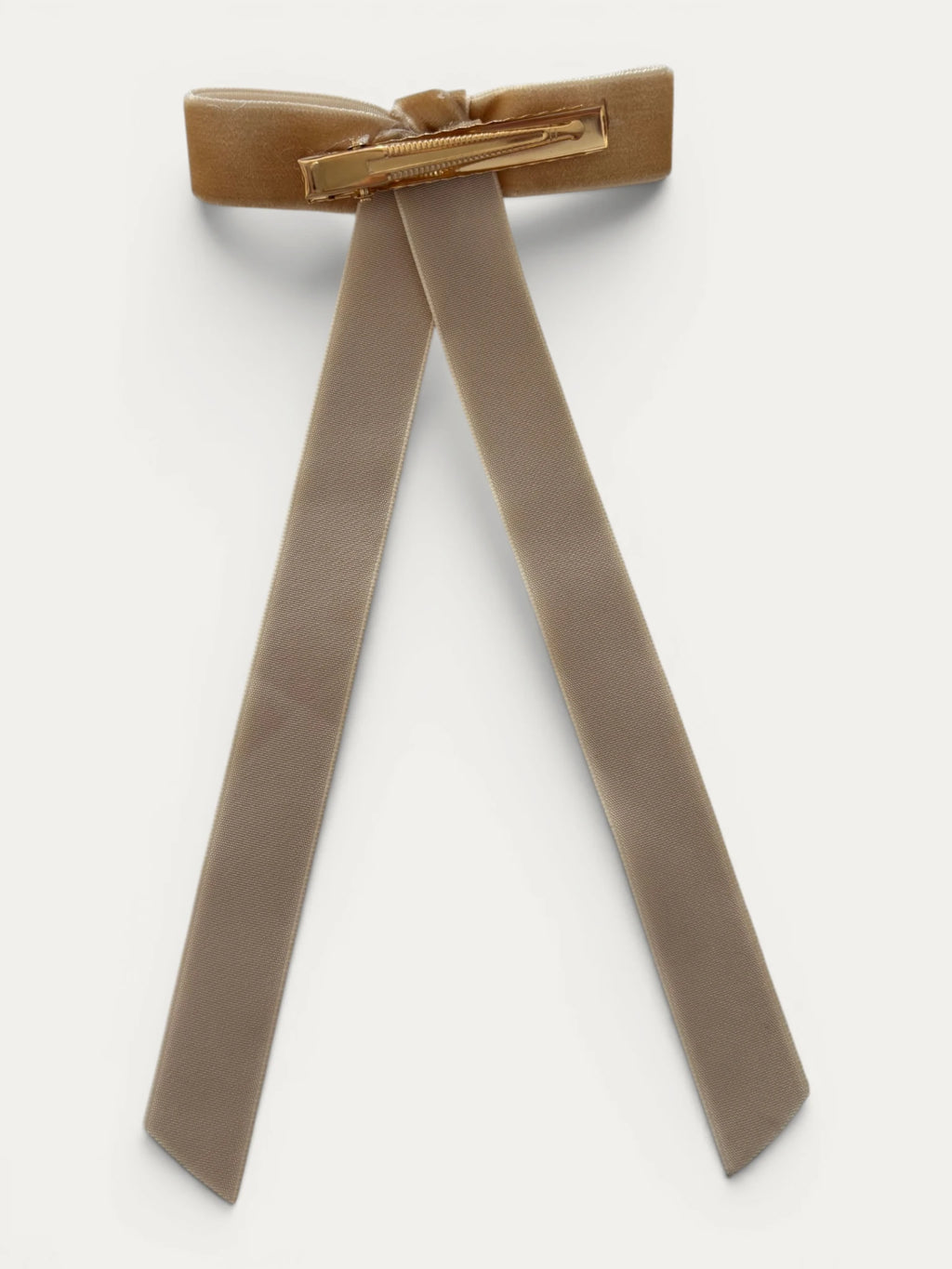 Long Fine Velvet Ribbon Bow - Mi Nina Kids