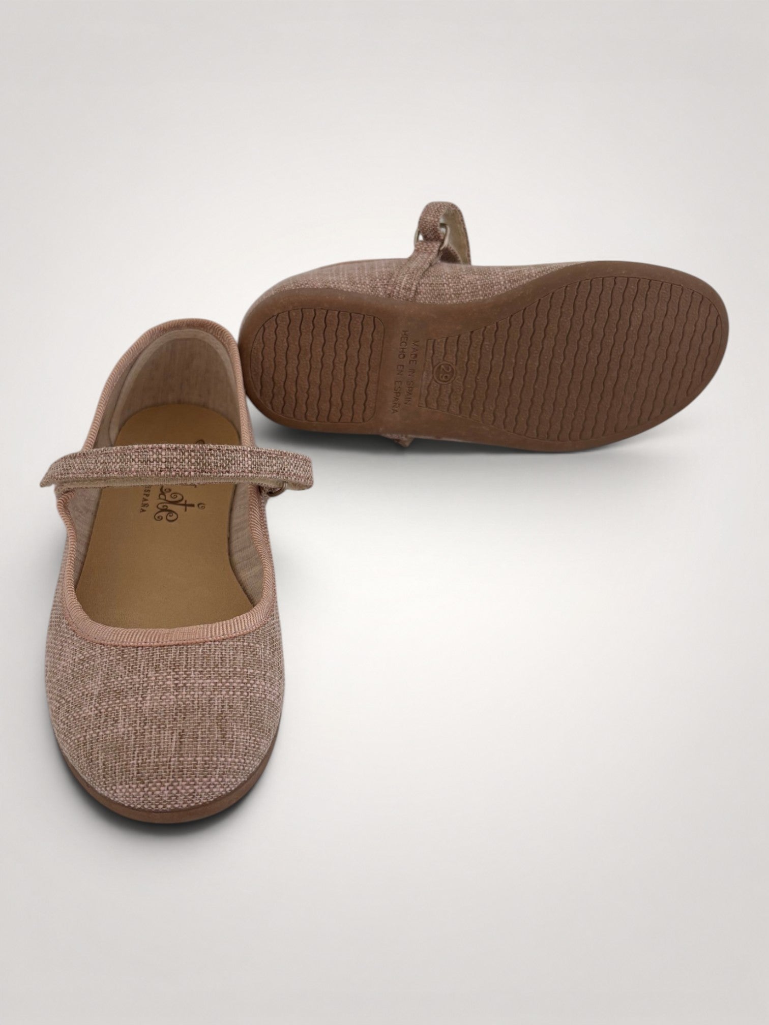 Rose Nude Mary Jane Linen