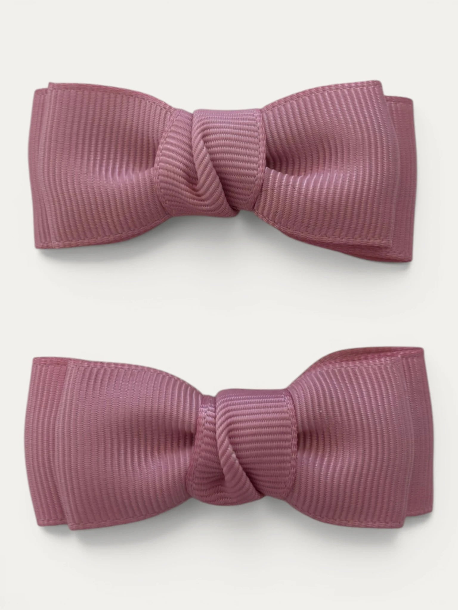 French Rose grosgrain bow hair clip for girls