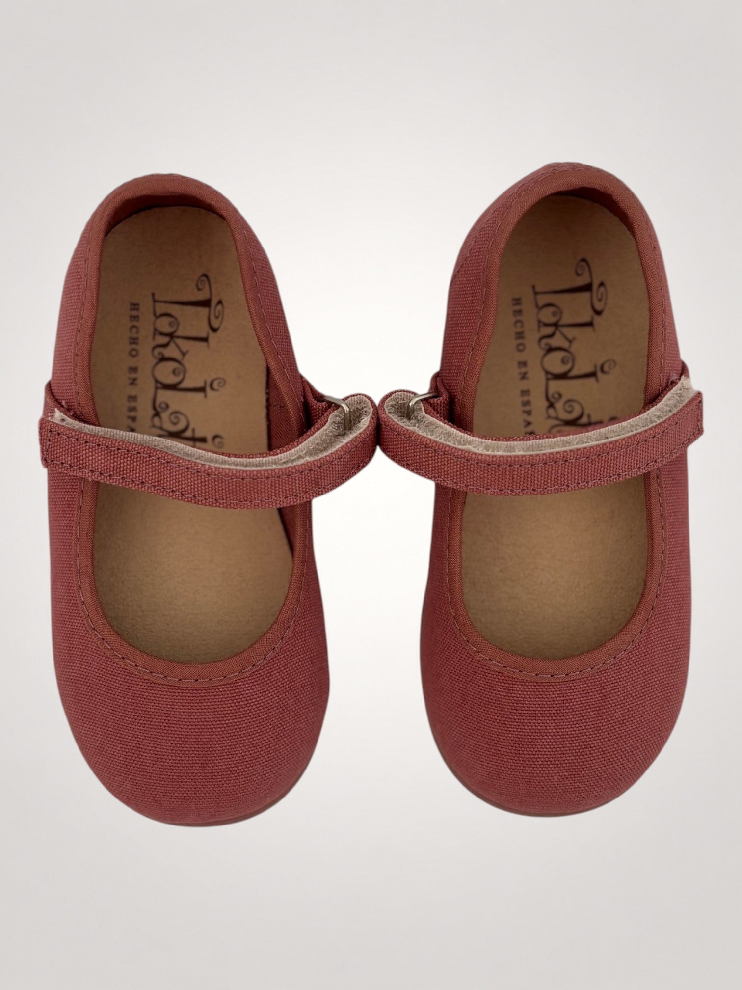 Mute Terracotta Rose Mary Jane Canvas