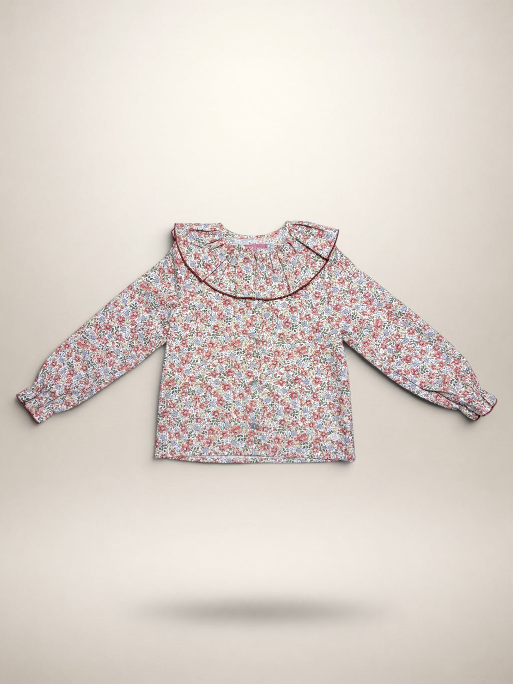 Pink Blouse With Floral Print