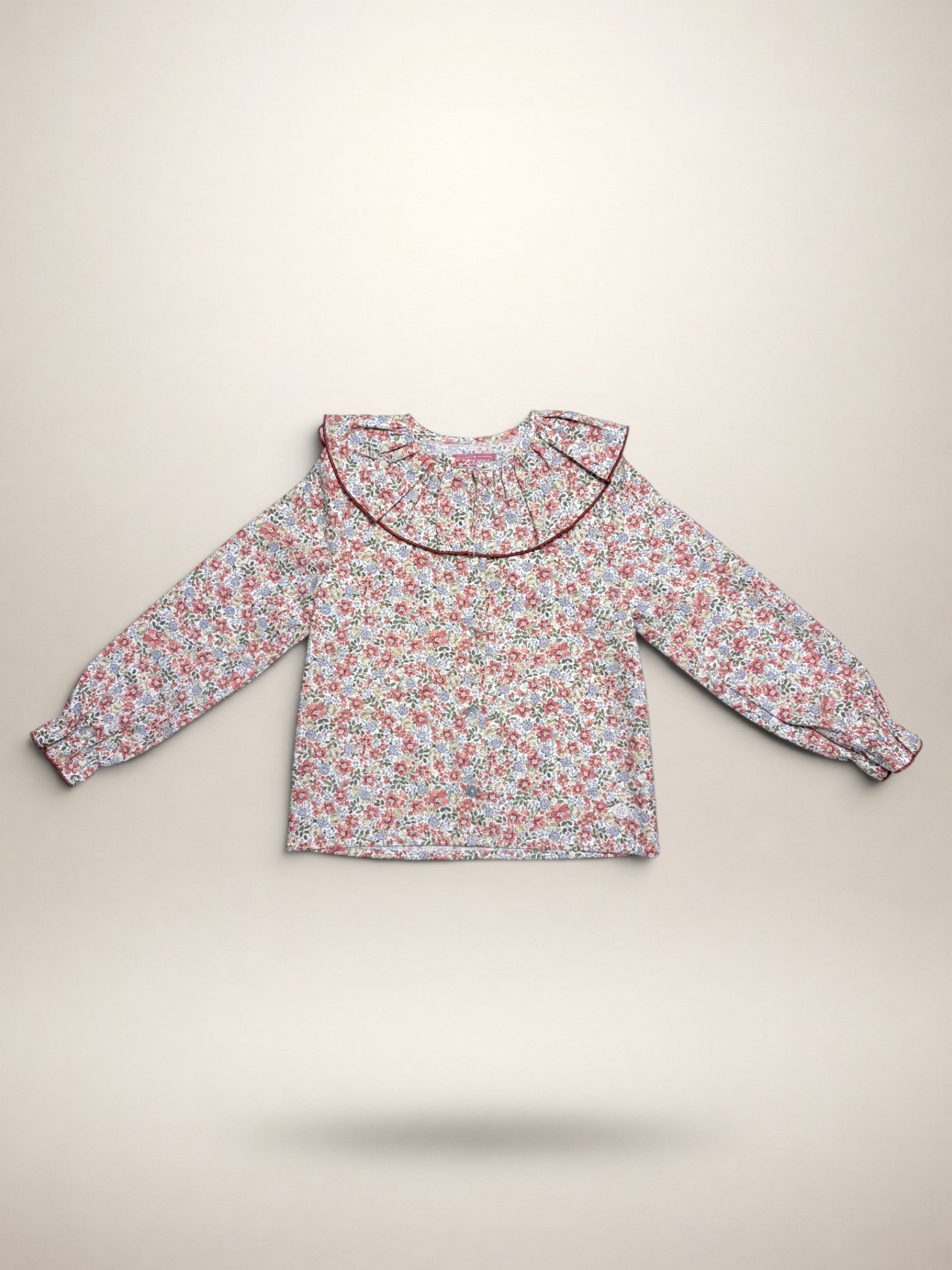 Pink Blouse With Floral Print