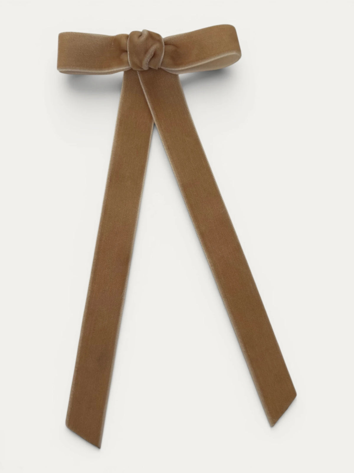 Long Fine Velvet Ribbon Bow - Mi Nina Kids