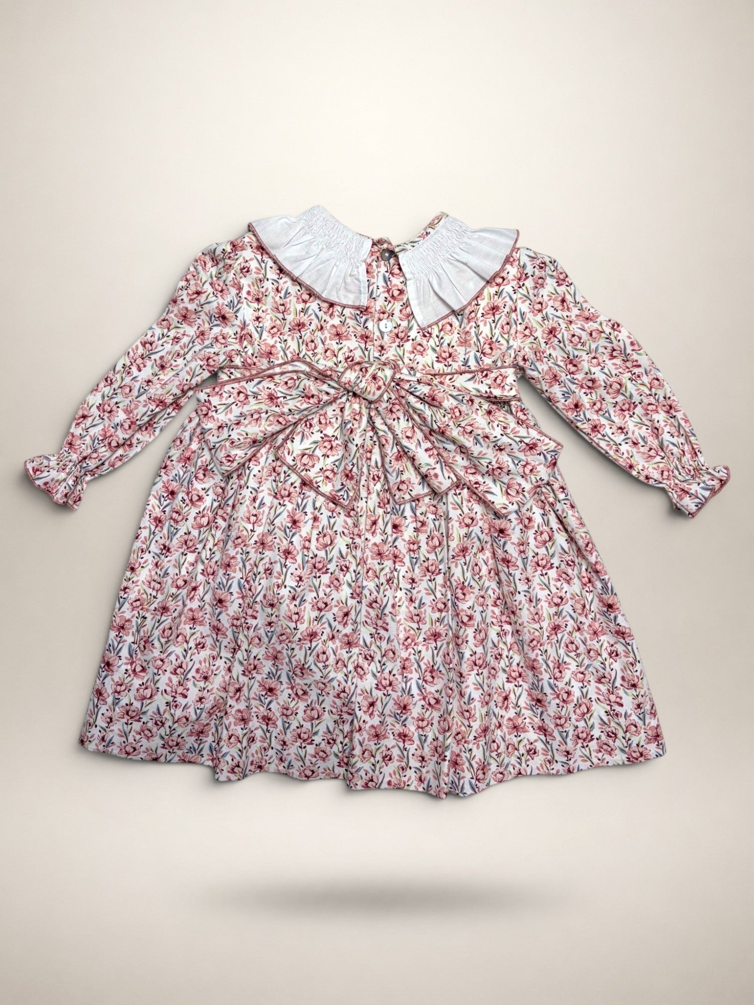 Clara Terracotta Dress With Floral Print
