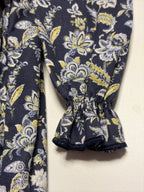 Clara Paisley Blue Dress With Paisley Print - Mi Nina Kids
