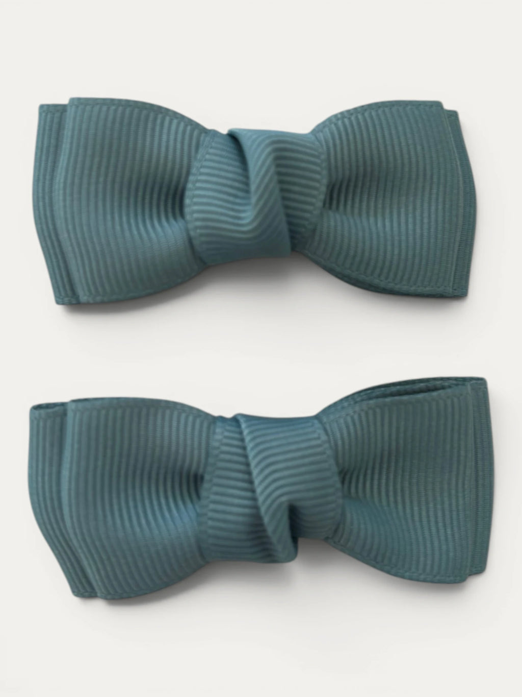 Blue Moss grosgrain bow hair clip for girls