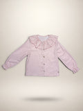 Pink Blouse With Gingham Print