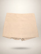 Sand Fine Corduroy Skirt In Stretch Cotton - Mi Nina Kids