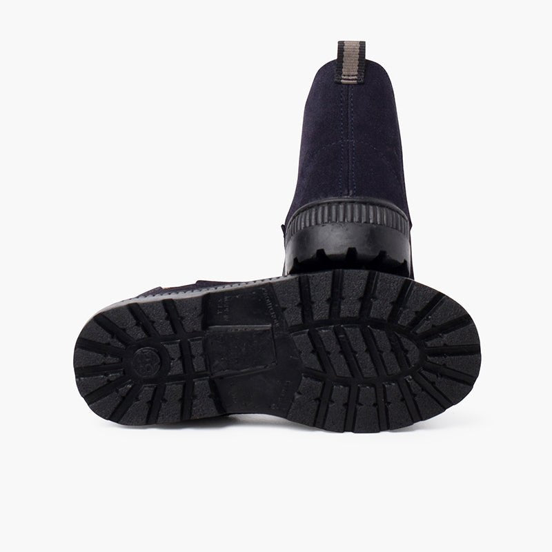 Pisamonas suede Boots Track Sole with Elastic - Mi Nina Kids