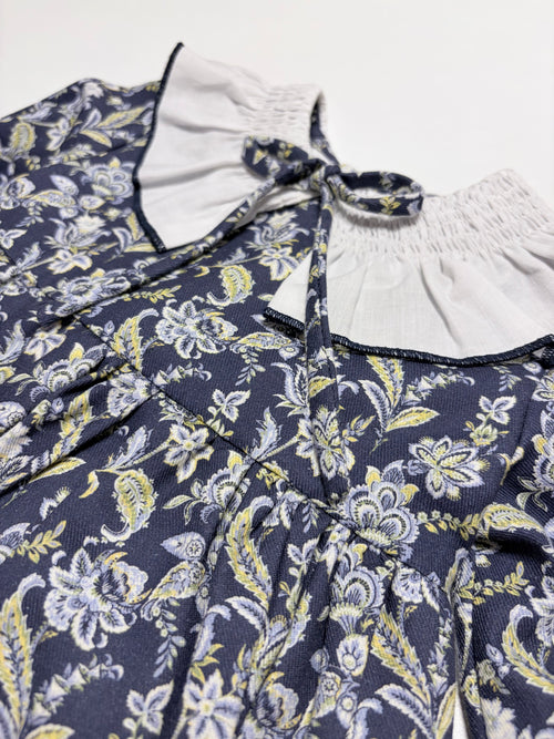 Clara Paisley Blue Dress With Paisley Print