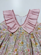 Lucia Pink Dress With Pink Gingham Petticoat - Mi Nina Kids