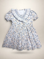 Smocked Dress With Hedgehog Print - Mi Nina Kids