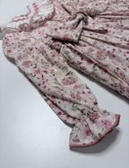 Claudia Pink Smocked Dress With Floral Print - Mi Nina Kids