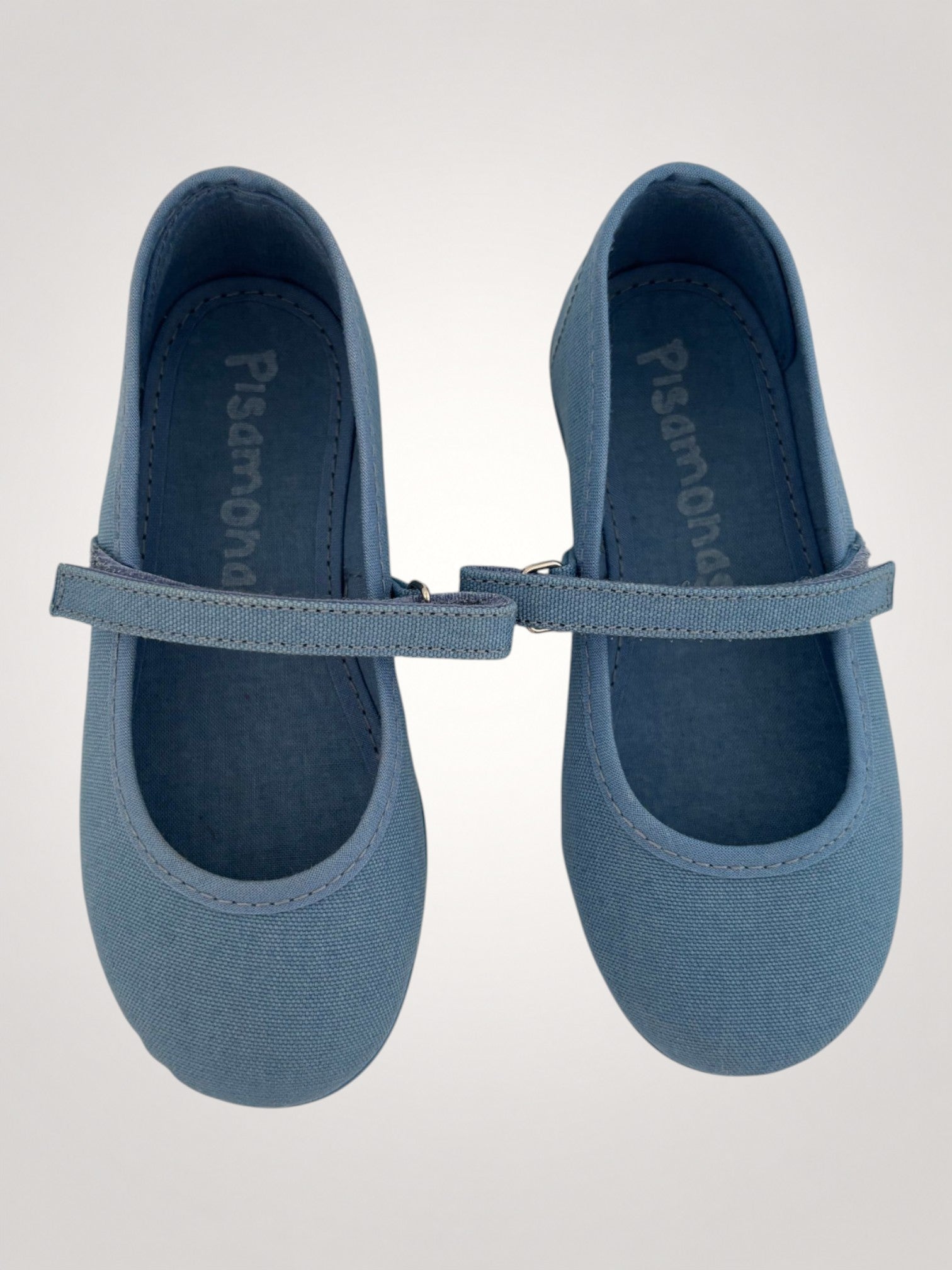 Misty Blue Mary Jane Canvas